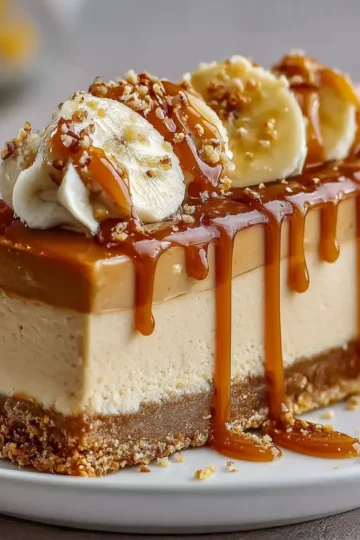Caramel Banana Mousse Cake