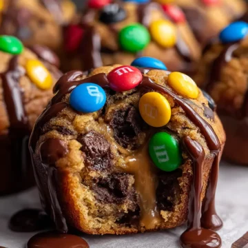 M&M's Chocolate Chip Cookie Dough Brownie Bombs
