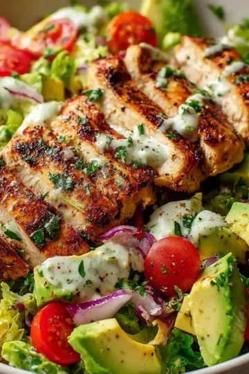 Grilled Chicken Avocado Salad
