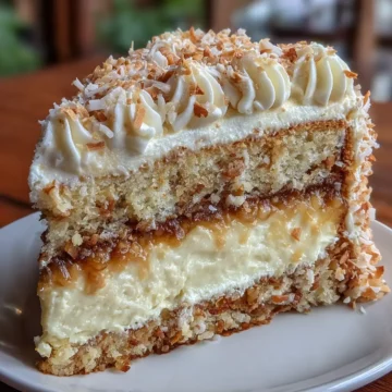 White German Chocolate Cake with Cheesecake Center