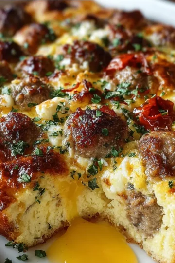 Pancake Sausage Breakfast Bake