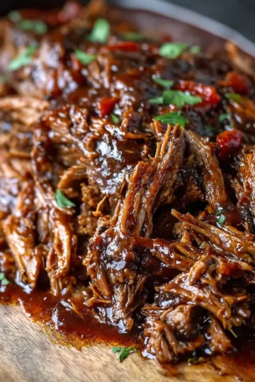Slow Cooker 3-Ingredient Dr Pepper Pulled Beef