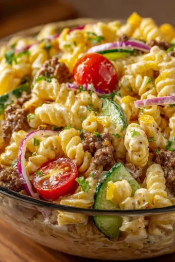Big Mac Pasta Salad
