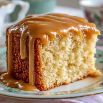 Best Buttery Buttermilk Cake with Caramel Icing