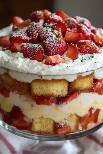 Strawberry Shortcake Trifle