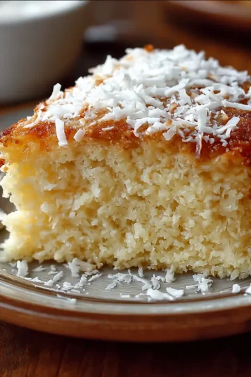 Coconut Cake with Condensed Milk