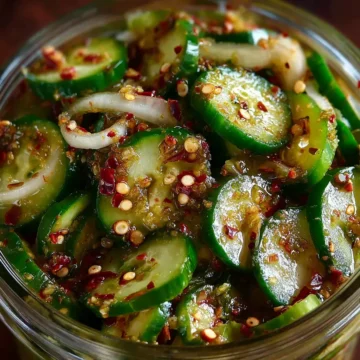 Cucumber Onion Fire Pickles