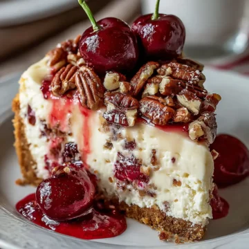 Cherry Pecan Cheesecake Lush