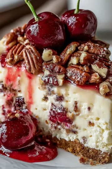 Cherry Pecan Cheesecake Lush