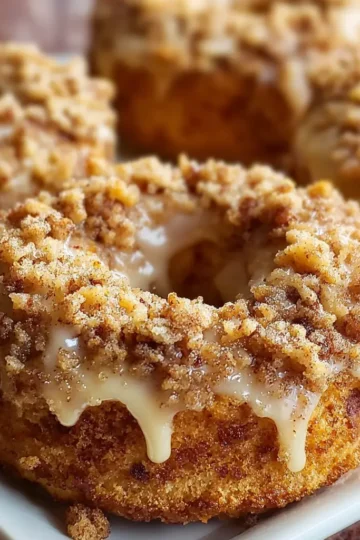 Baked Apple Crumb Donuts