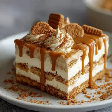 No-Bake Biscoff Cream Dessert