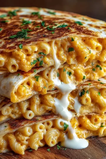 Mac and Cheese Quesadillas
