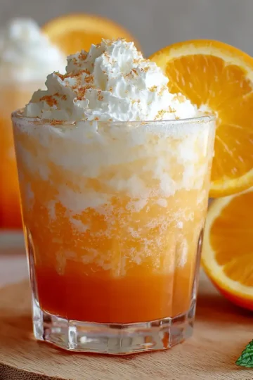 Delicious and Nostalgic Orange Creamsicle Drink