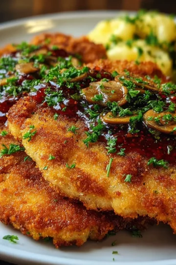 Jägerschnitzel (Hunter’s Schnitzel)
