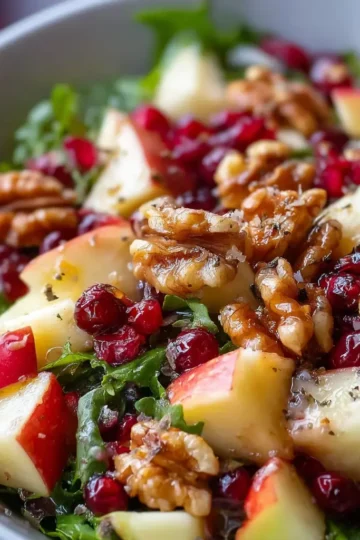 Apple Cranberry Walnut Salad