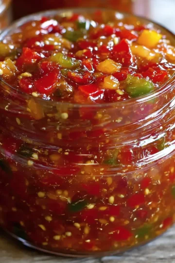 Amish Sweet Pepper Relish (Old-Fashioned Style)