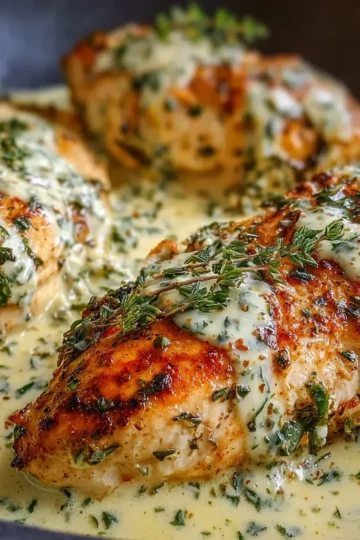 Creamy Herb Butter Chicken Breasts