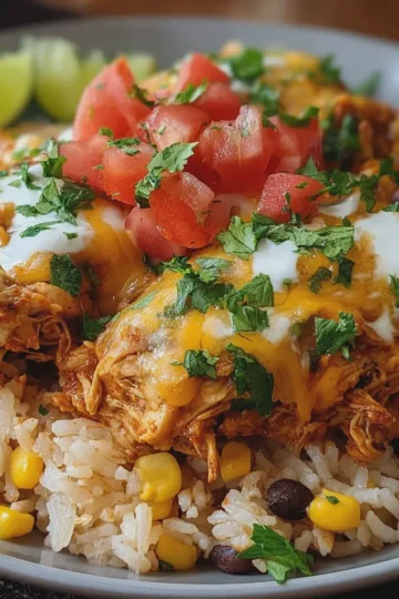 Slow Cooker Taco Chicken and Rice