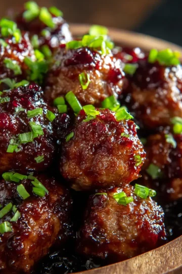 Texas Blackberry Jalapeño BBQ Meatballs