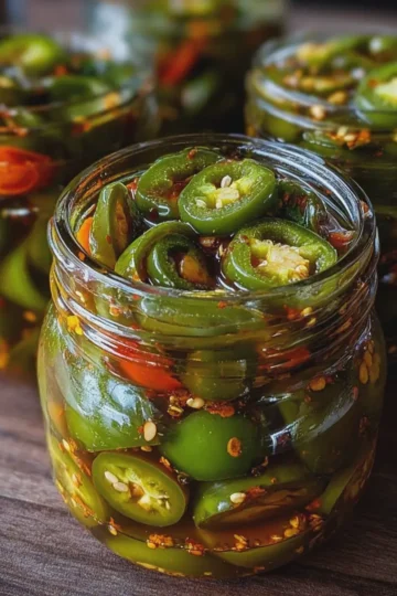 Homemade Pickled Jalapeños