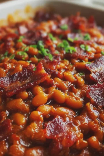 Southern-Style Baked Beans with Turkey Bacon