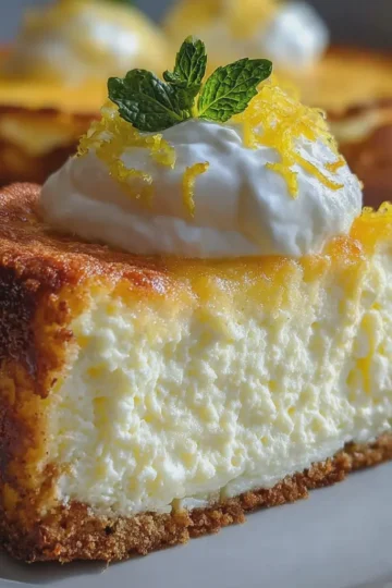 Lemon Cottage Cheese Cake