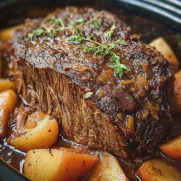Slow Cooker Apple Cider Beef Roast