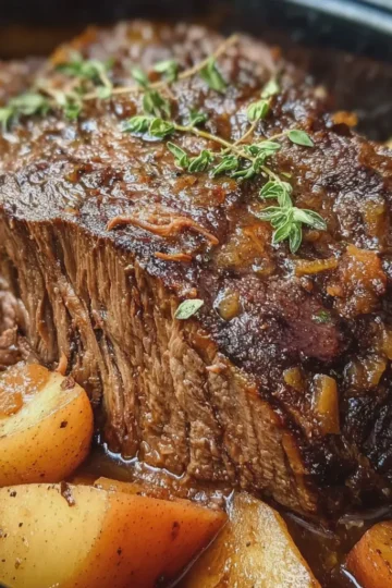 Slow Cooker Apple Cider Beef Roast