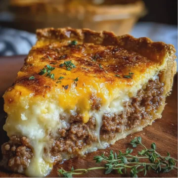 Savory Meat and Cheese Pie