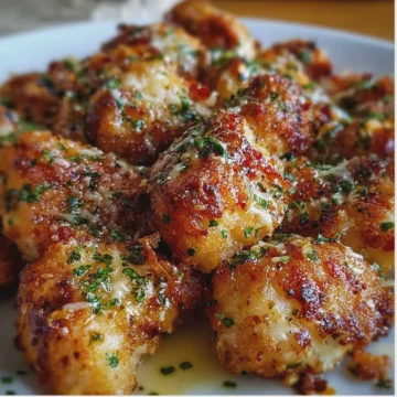 Cheesy Garlic Chicken Bites