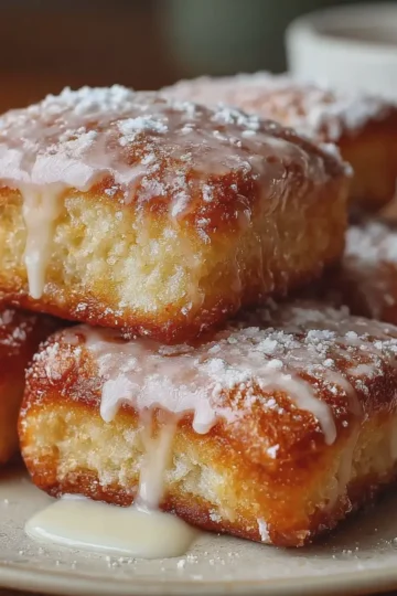 GLAZED BUTTERMILK BEIGNET SQUARES