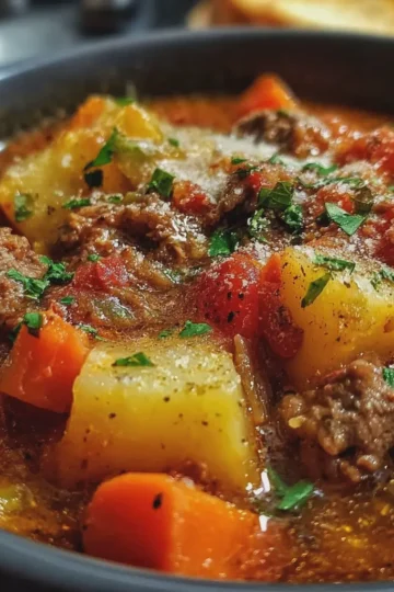 Slow Cooker Amish Poor Man’s Stew