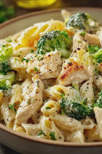 Creamy Chicken and Broccoli Delight Pasta