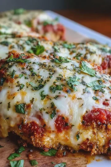 Cheesy Baked Chicken Parmesan
