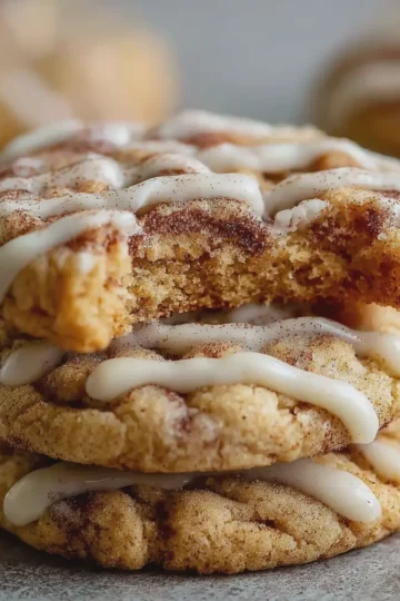 Cinnamon Roll Cheesecake Cookies