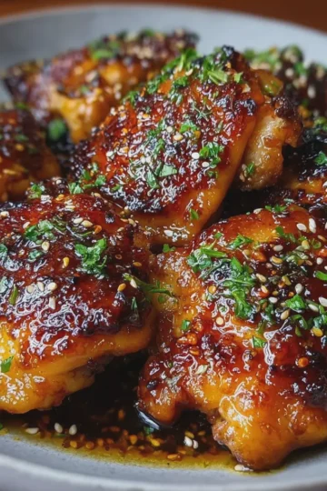 Sticky Honey Garlic Chicken