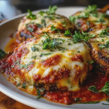 Cheesy Baked Eggplant Parmesan
