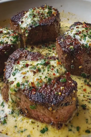 Creamy Garlic Butter Steak Medallions