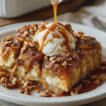 Caramel Apple Cinnamon Roll Dump Cake