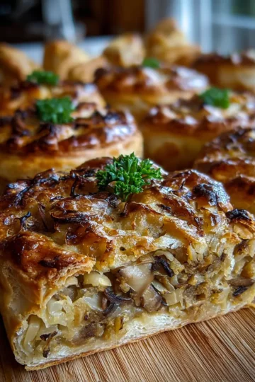 Polish Sauerkraut and Mushroom Pies