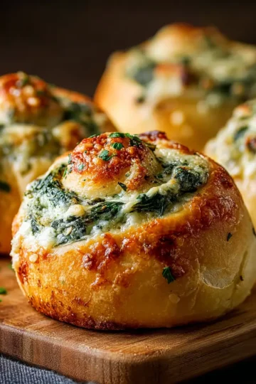 Spinach Artichoke Buns