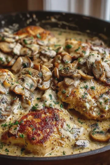 Creamy Mushroom Chicken Skillet