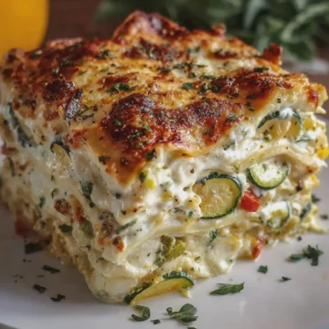 Loaded Veggie White Lasagna
