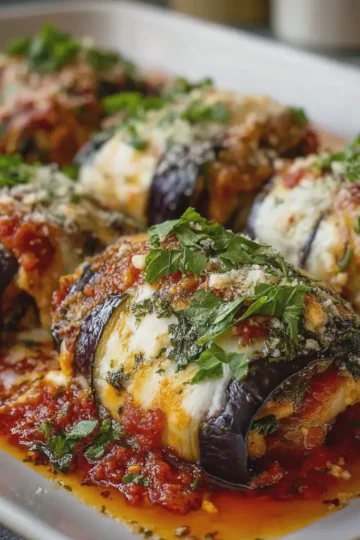 Eggplant Rollatini Bake