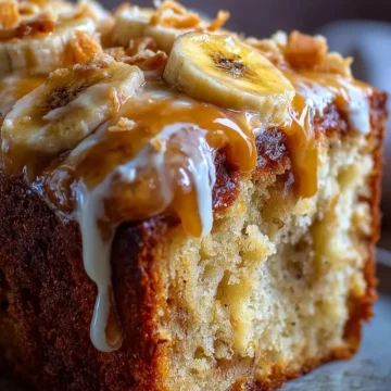 Warm Banana Pudding Pound Cake