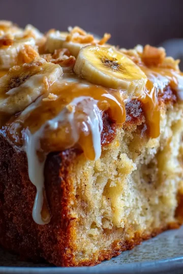 Warm Banana Pudding Pound Cake