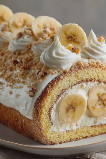 Banana Pudding Cake Roll