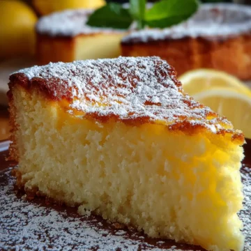 Italian Grandma’s Lemon Custard Cake