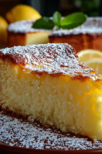 Italian Grandma’s Lemon Custard Cake
