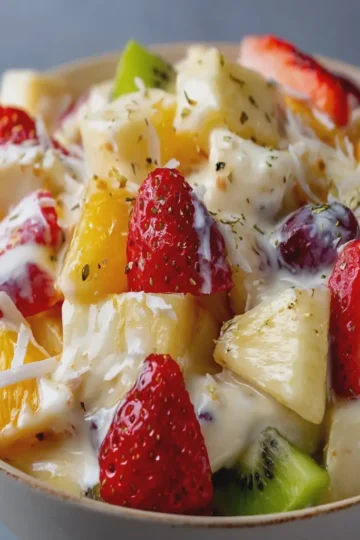 TROPICAL CREAMY FRUIT SALAD